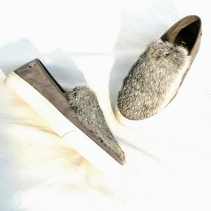 🔥❣️ ADORABLE FUR & SUEDE LOUISE ET CIE "VANS"❣️🔥